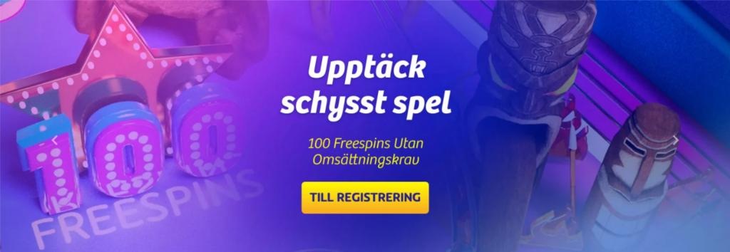 100 free spins utan omsättningskrav