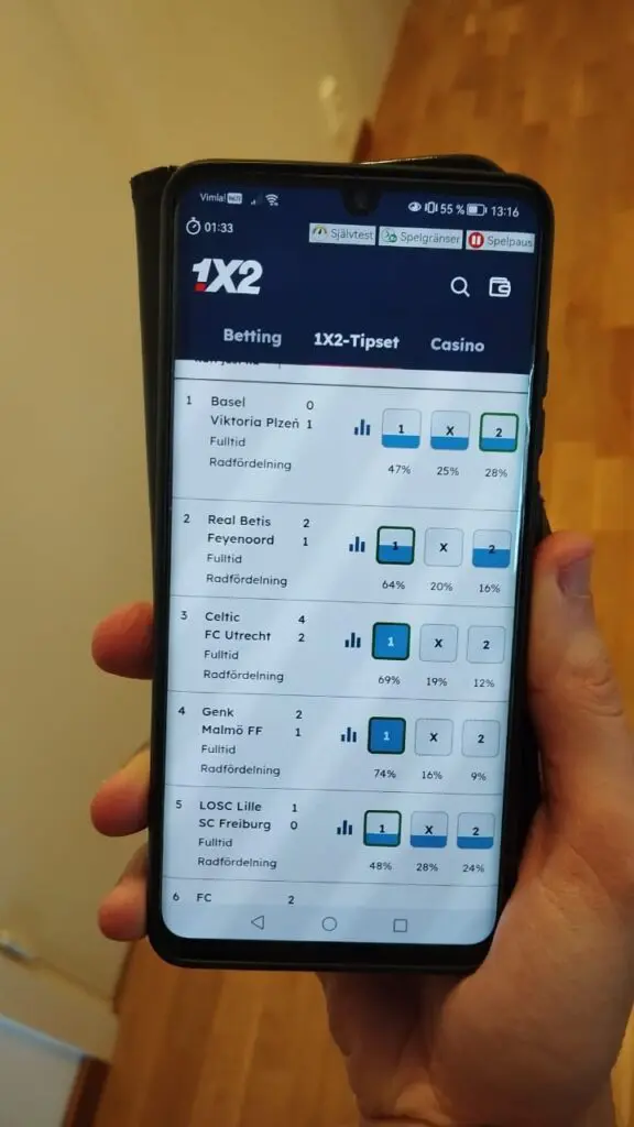 1x2-tipset och omgången “Flex 8”