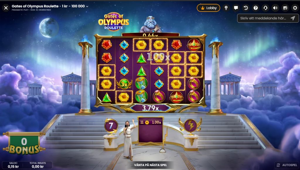 Bonus Game Gates of Olympus Roulette