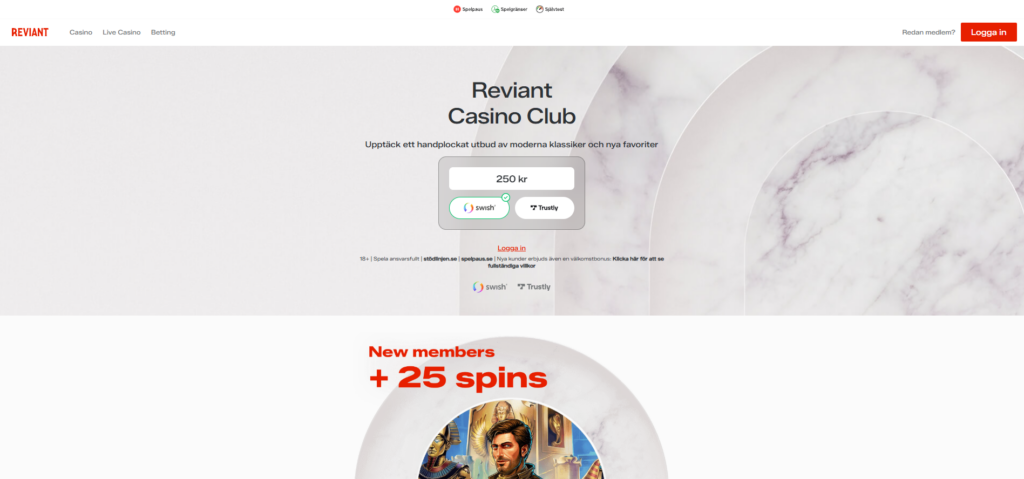 Reviant Casino ComeOn