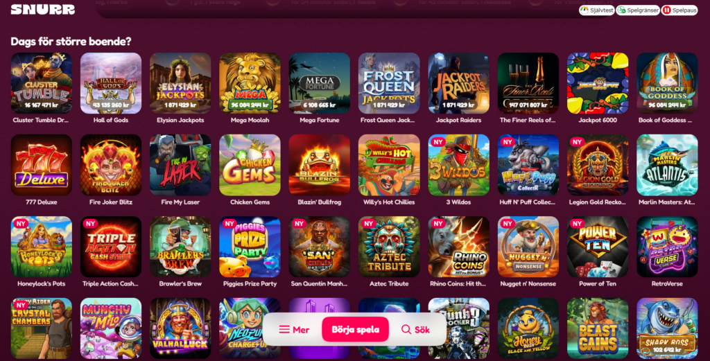 Spel Snurr casino