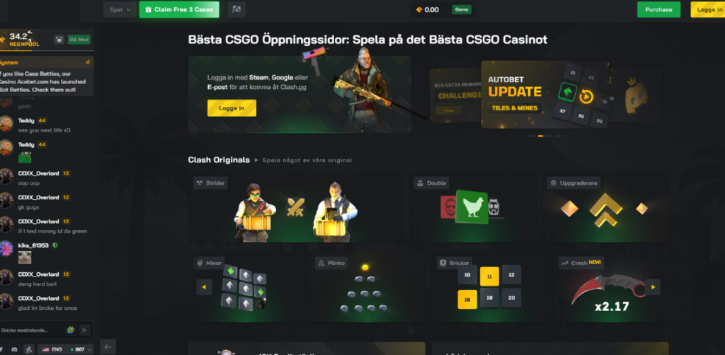 Clash.gg Spelinspektionen