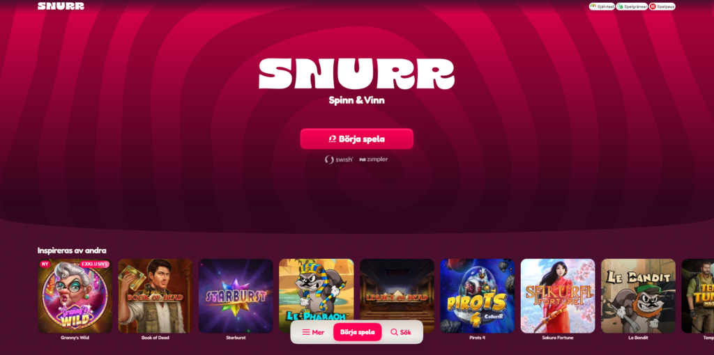 Snurr - ett nytt casino