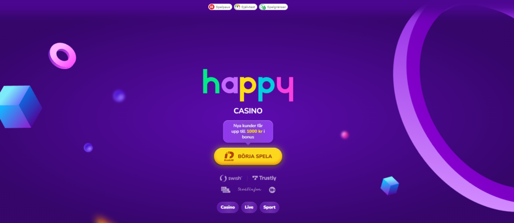 HapppyCasino välkomstbonus