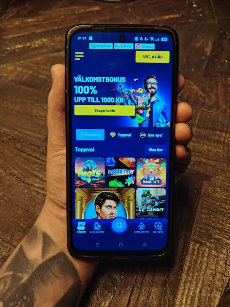 Spelklubbens mobilapp