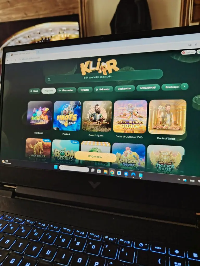 Klirr casinolobbyn