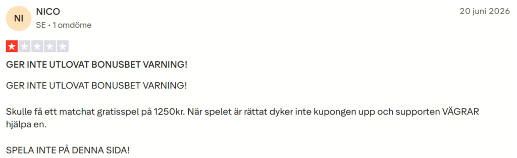 Bethard Trustpilot 2