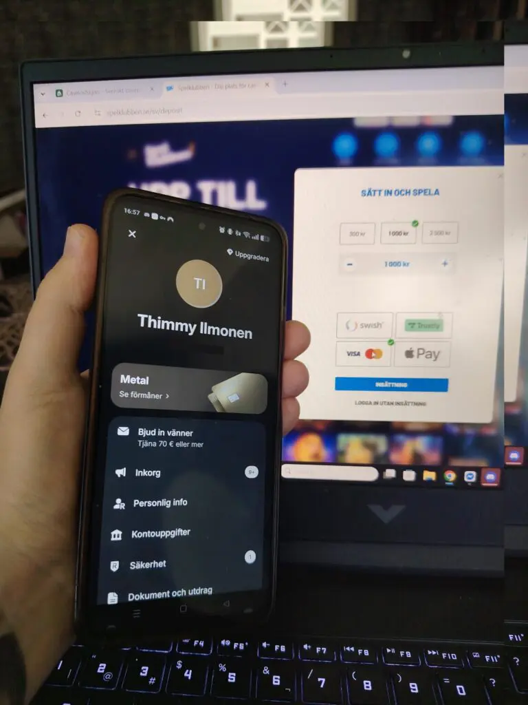 revolut insättning