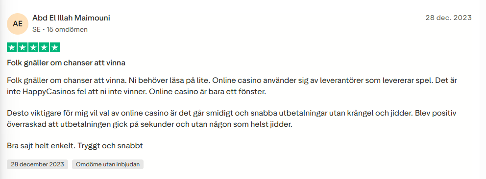 Folk gnäller om chanser at vinna