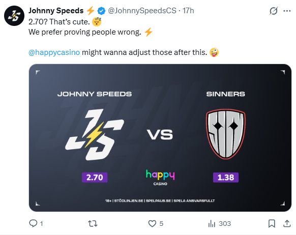 Johnny Speeds Happy Casino