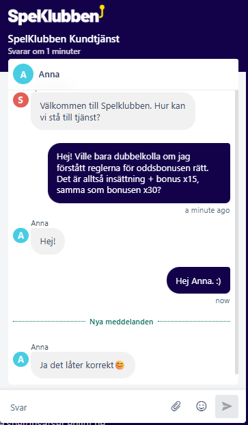 Spelklubben kundservice