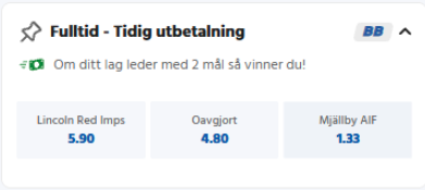 Expekt early payout